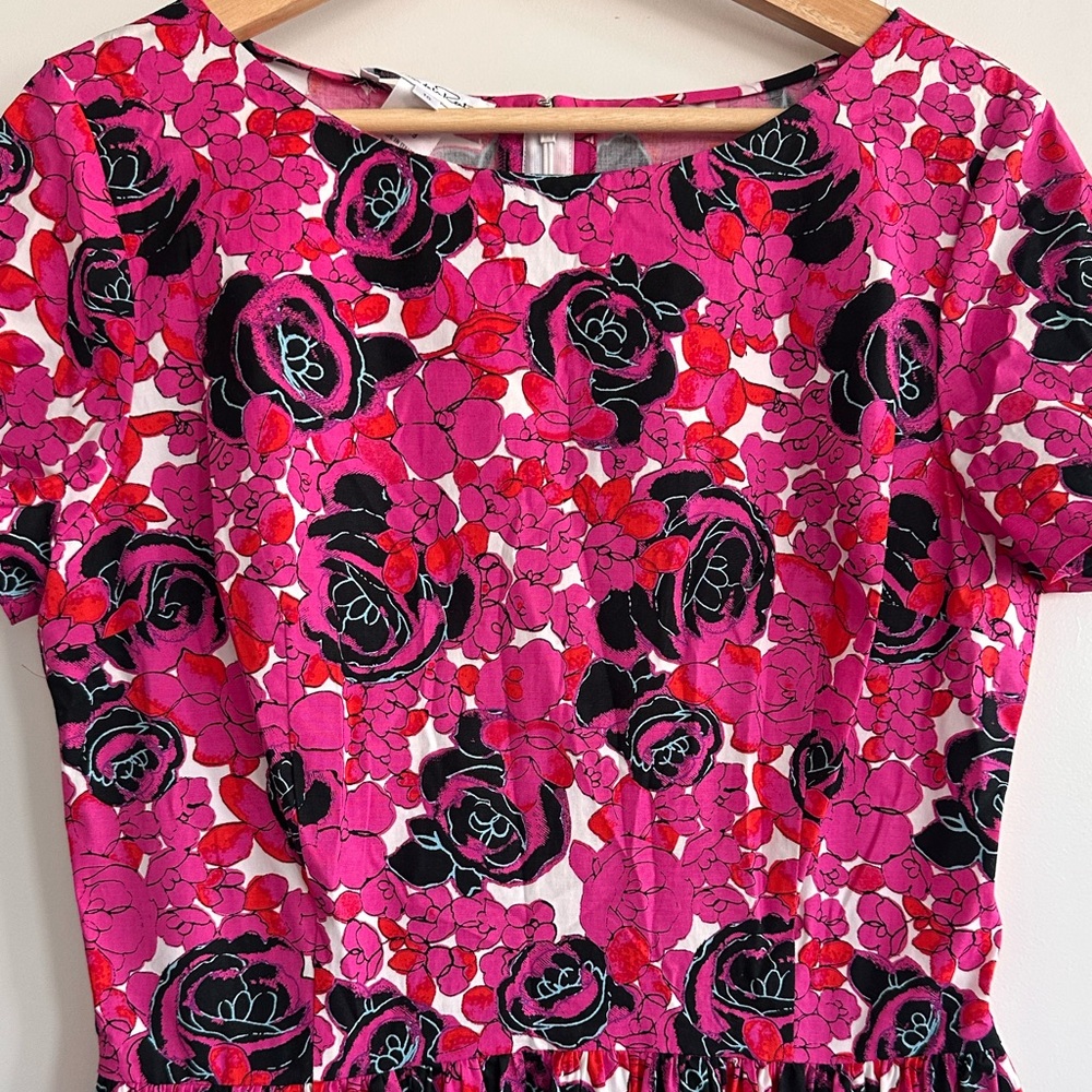 Vintage Oscar de la Renta Floral Dress - Picture 6 of 11